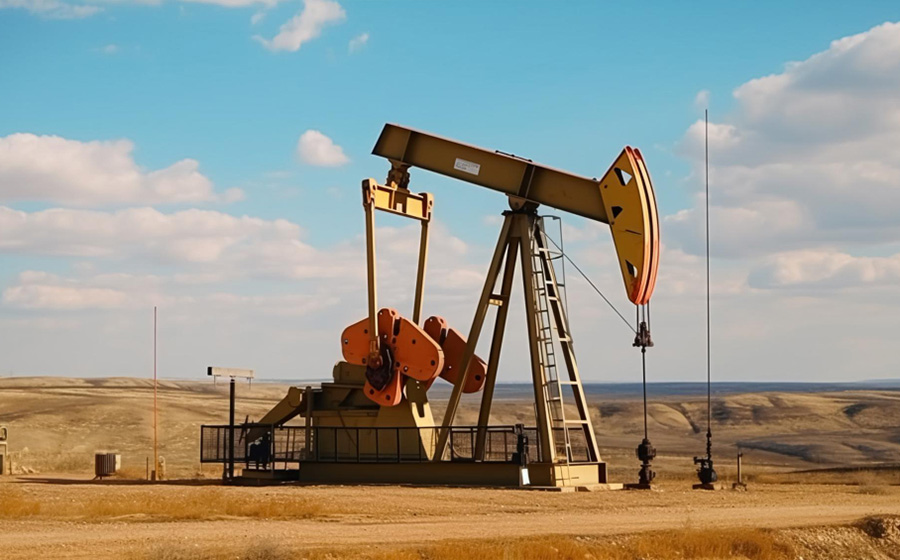 Oil rig in the desert