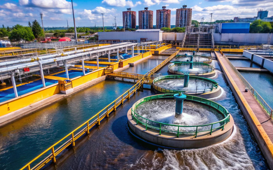 Waterwaste treatment in the city